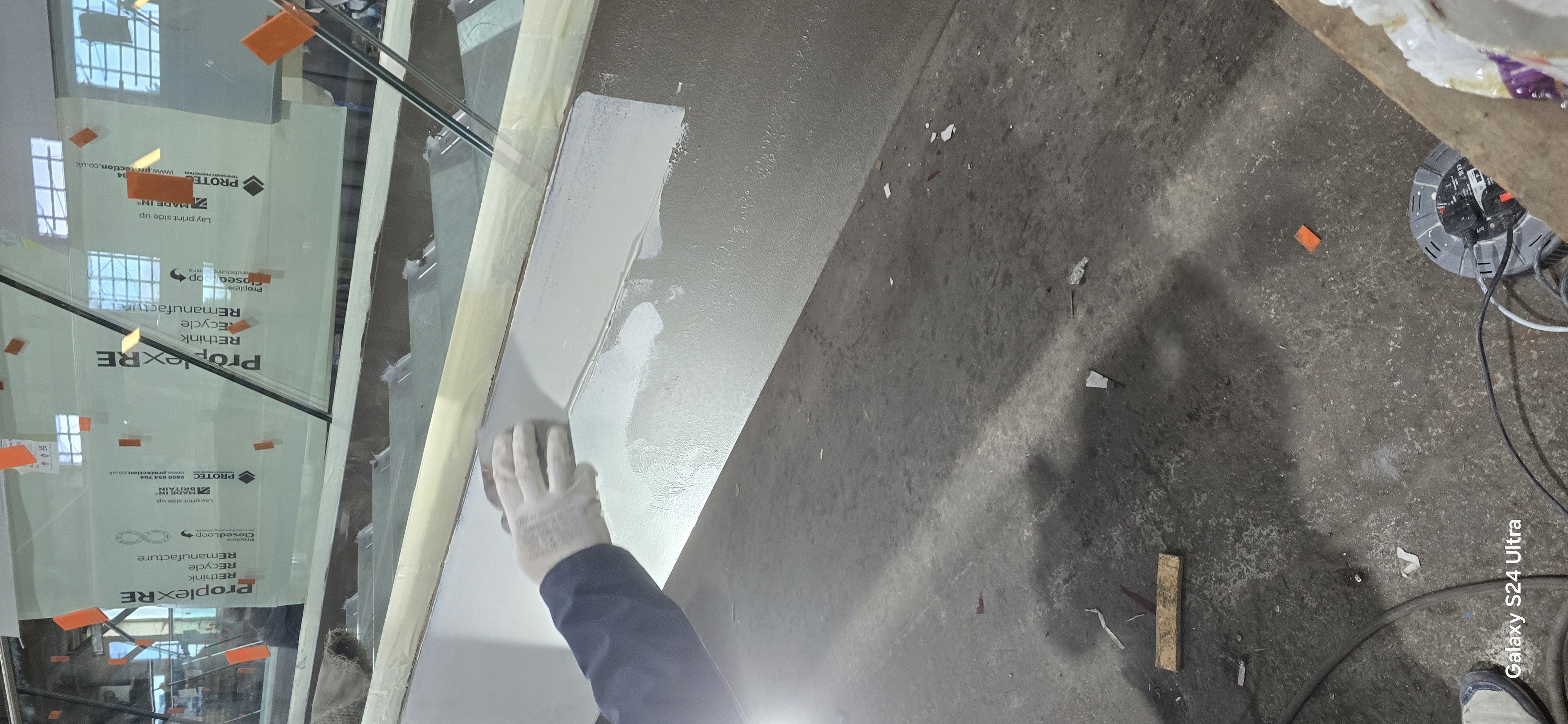 Bespoke staircase spray painting in London